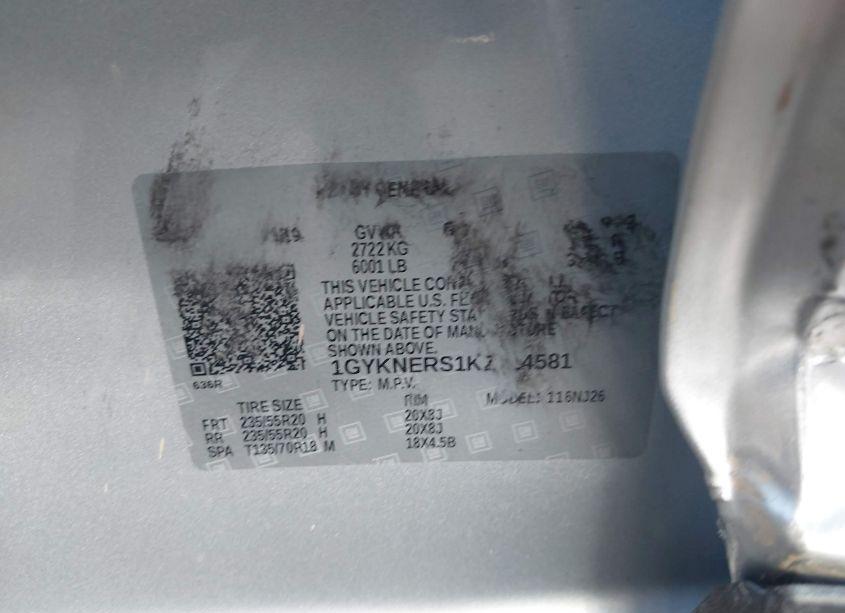 Photo 9 of 2019 Cadillac Xt5 PREMIUM LUXURY (VIN 1GYKNERS1KZ214581)