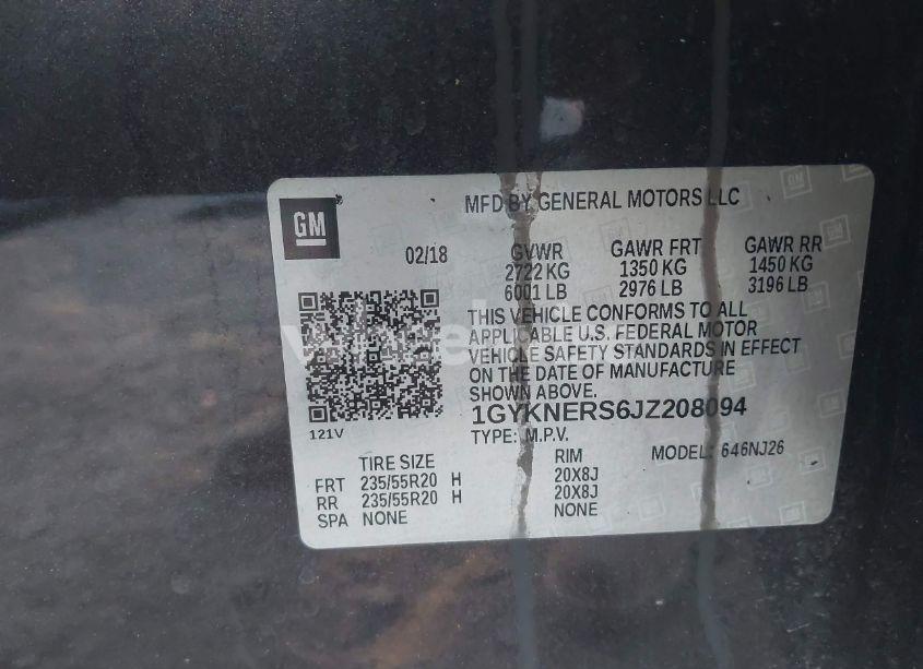 Photo 9 of 2018 Cadillac Xt5 PREMIUM LUXURY (VIN 1GYKNERS6JZ208094)