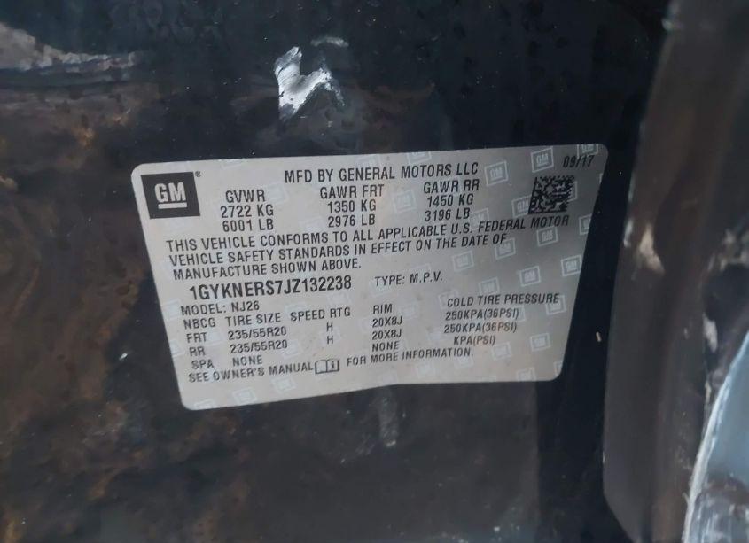 Photo 9 of 2018 Cadillac Xt5 PREMIUM LUXURY (VIN 1GYKNERS7JZ132238)