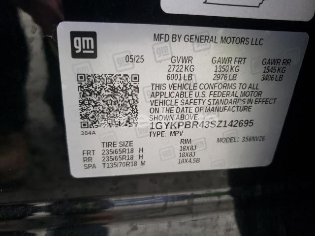 Photo 2 of 2025 CADILLAC XT6 LUXURY (VIN 1GYKPBR43SZ142695)