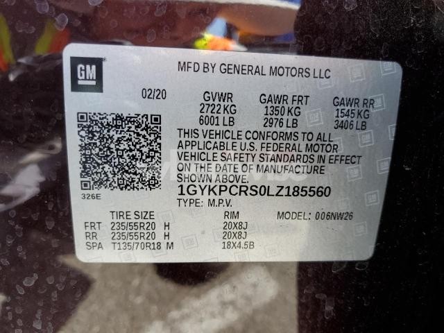 Photo 10 of 2020 CADILLAC XT6 PREMIUM LUXURY (VIN 1GYKPCRS0LZ185560)