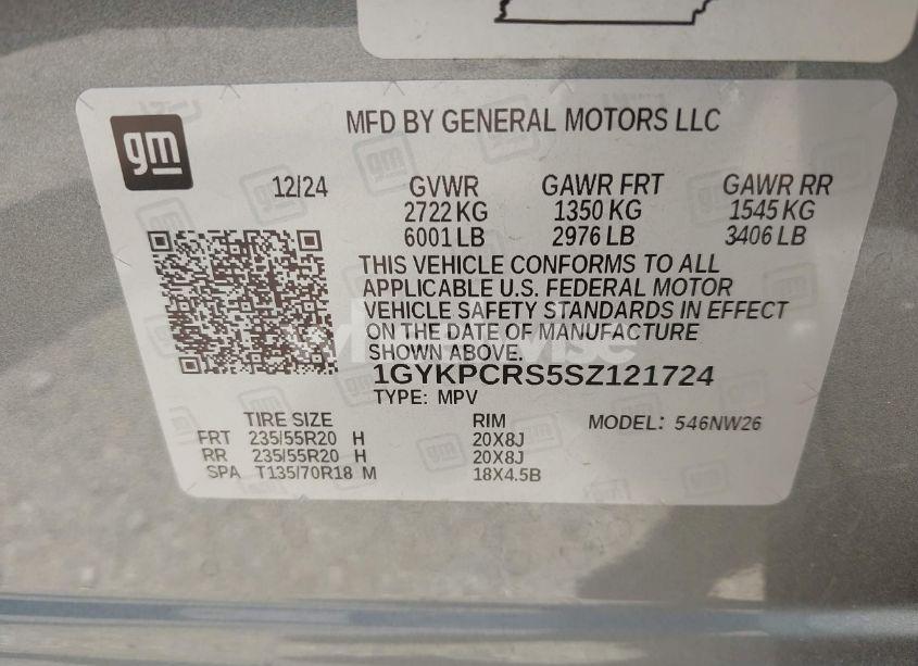 Photo 9 of 2025 Cadillac Xt6 FWD PREMIUM LUXURY (VIN 1GYKPCRS5SZ121724)