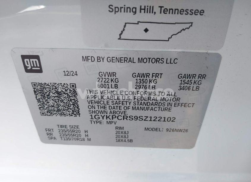 Photo 9 of 2025 Cadillac Xt6 FWD PREMIUM LUXURY (VIN 1GYKPCRS9SZ122102)