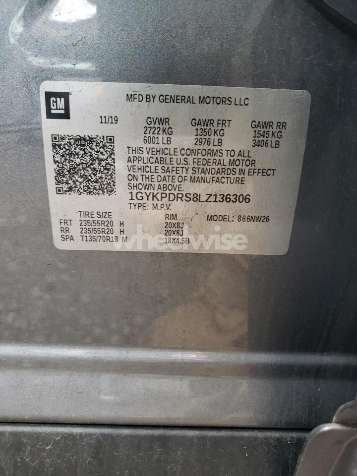 Photo 13 of 2020 CADILLAC XT6 PREMIUM LUXURY (VIN 1GYKPDRS8LZ136306)