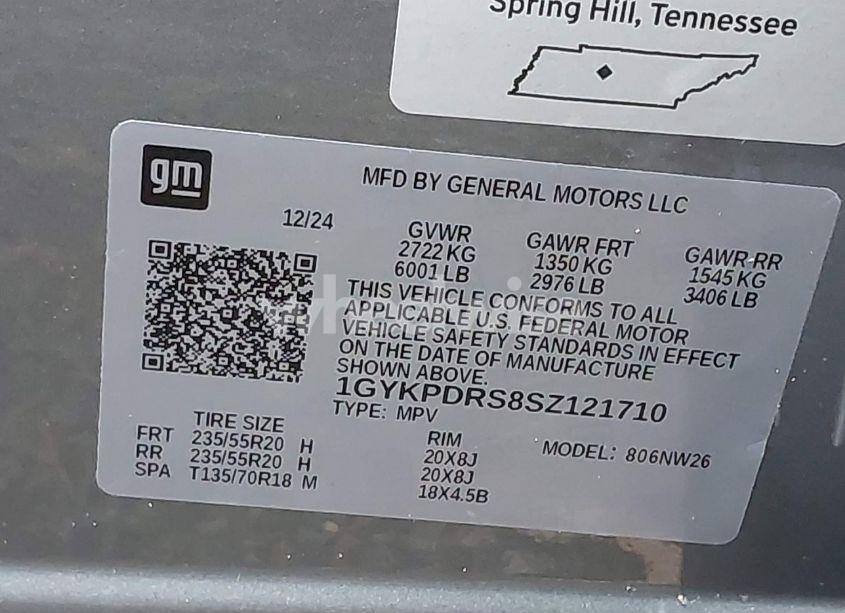 Photo 9 of 2025 Cadillac Xt6 AWD PREMIUM LUXURY (VIN 1GYKPDRS8SZ121710)