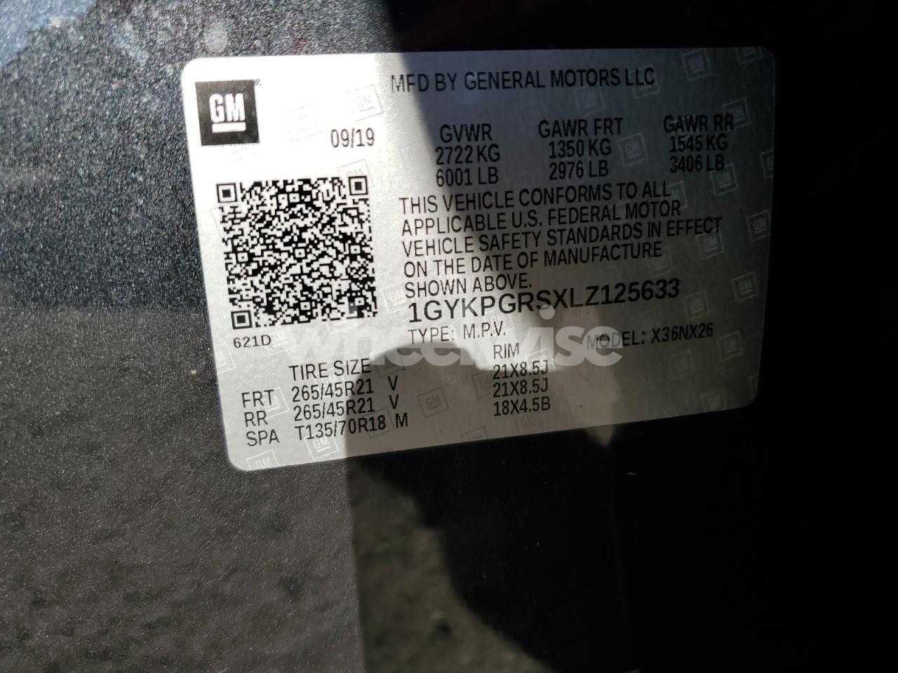 Photo 14 of 2020 CADILLAC XT6 SPORT (VIN 1GYKPGRS5LZ119089)