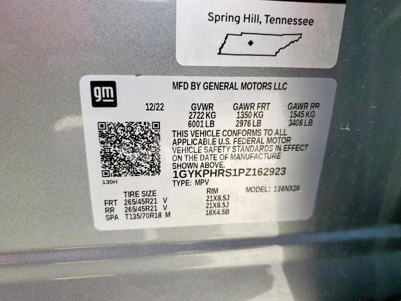 Photo 10 of 2023 CADILLAC XT6 SPORT PLATINUM (VIN 1GYKPHRS1PZ162923)