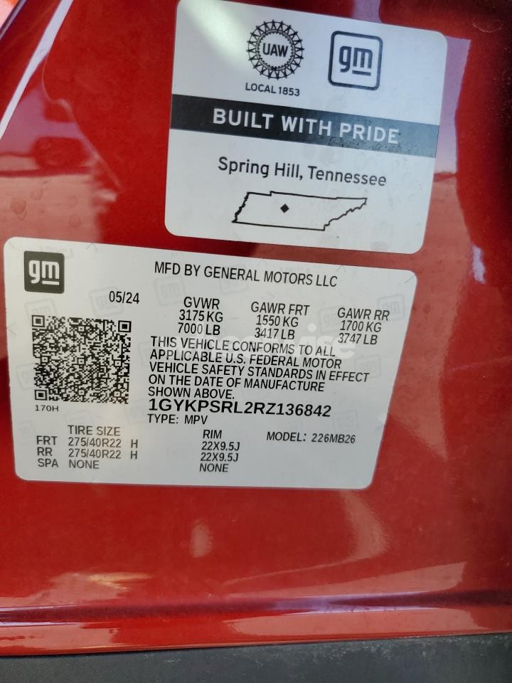 Photo 13 of 2024 CADILLAC LYRIQ LUXURY N/A (VIN 1GYKPSRL2RZ136842)