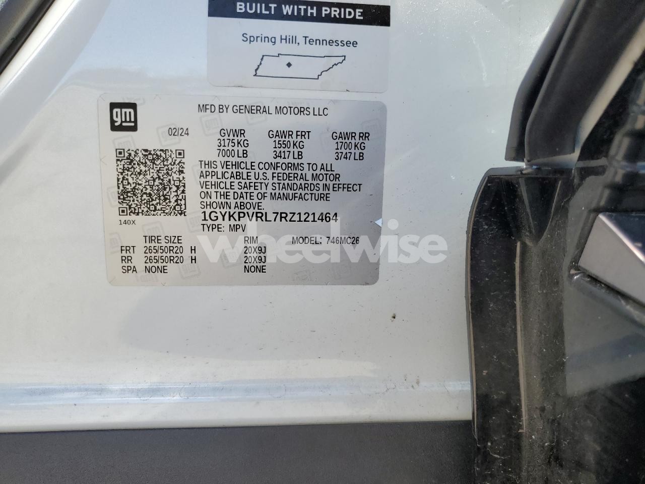 Photo 13 of 2024 CADILLAC LYRIQ SPORT (VIN 1GYKPVRL7RZ121464)