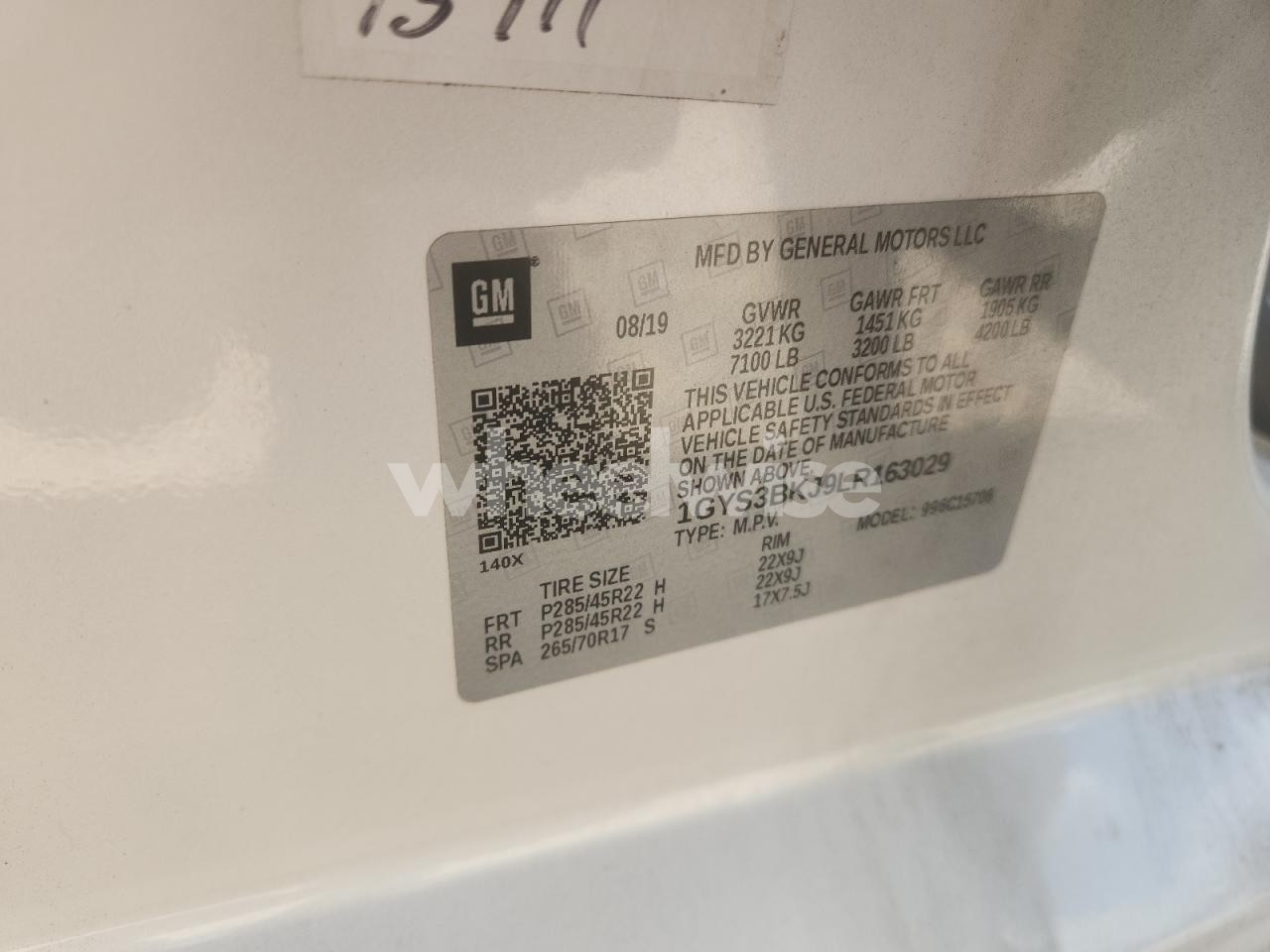 Photo 13 of 2020 CADILLAC ESCALADE LUXURY (VIN 1GYS3BKJ9LR163029)