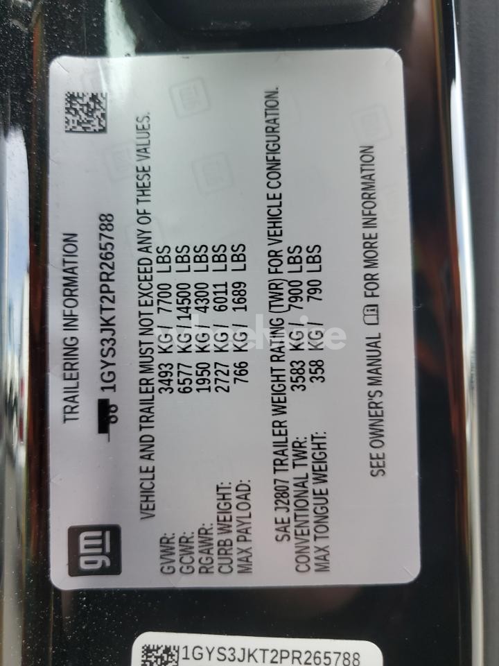 Photo 13 of 2023 CADILLAC ESCALADE ESV LUXURY (VIN 1GYS3JKT2PR265788)