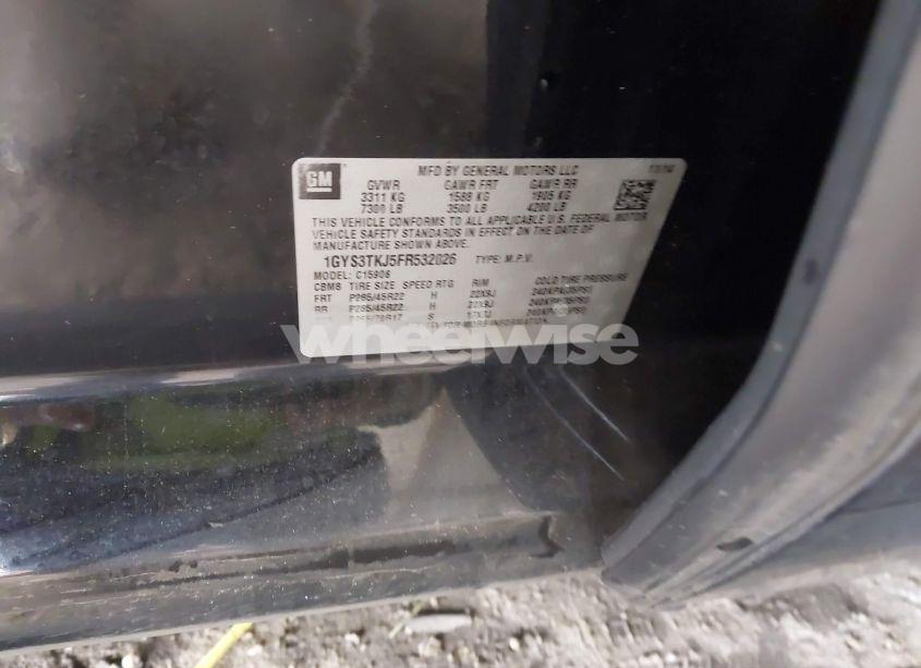 Photo 9 of 2015 Cadillac Escalade ESV PREMIUM (VIN 1GYS3TKJ5FR532026)