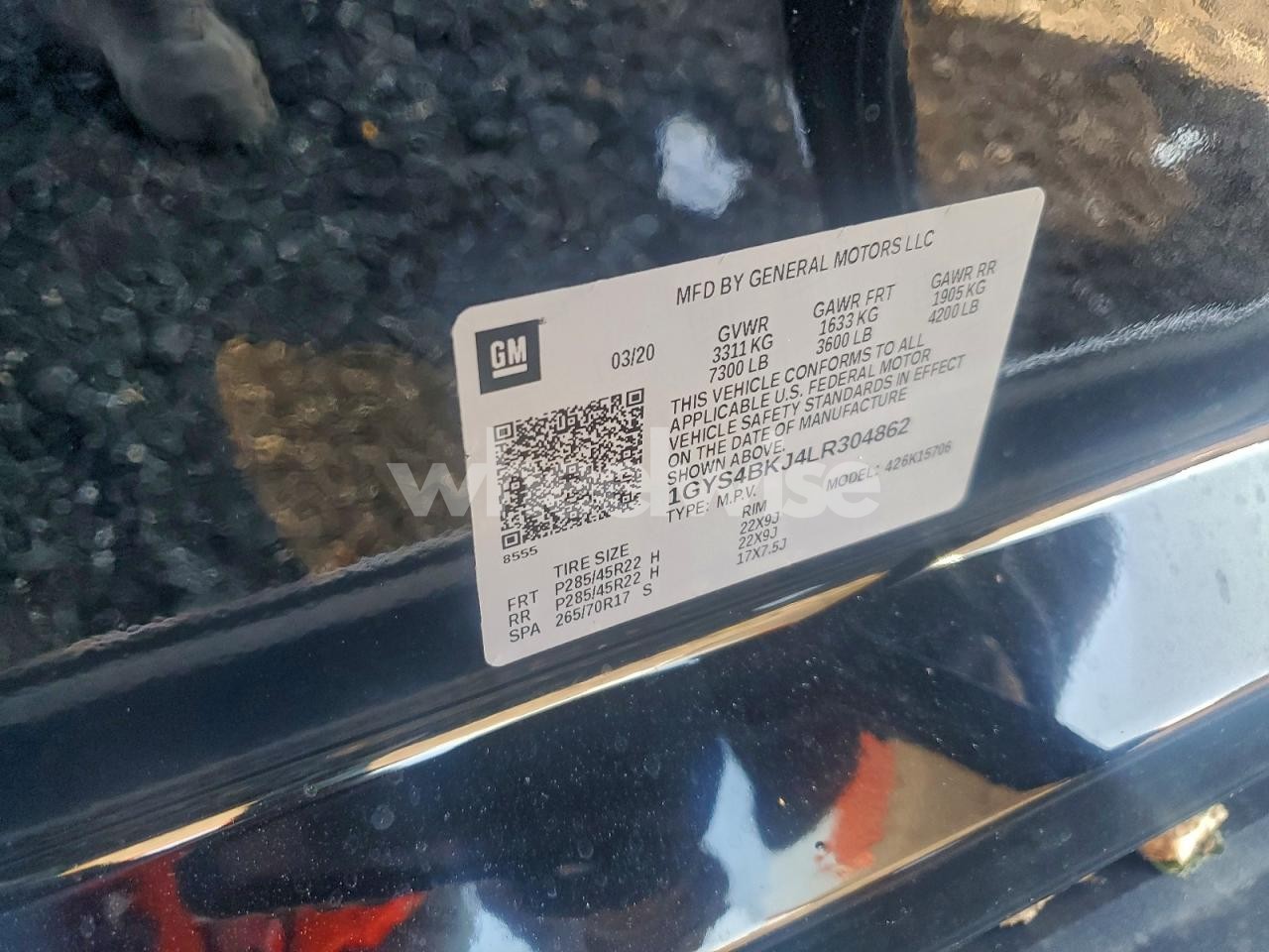 Photo 13 of 2020 CADILLAC ESCALADE LUXURY (VIN 1GYS4BKJ4LR304862)