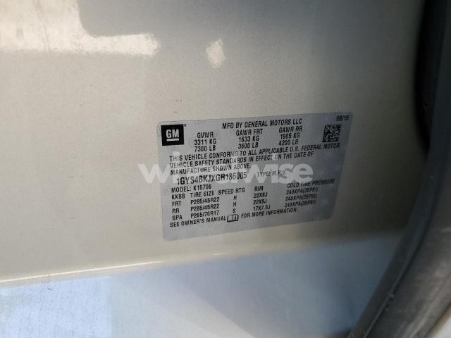 Photo 5 of 2016 CADILLAC ESCALADE LUXURY (VIN 1GYS4BKJXGR136005)