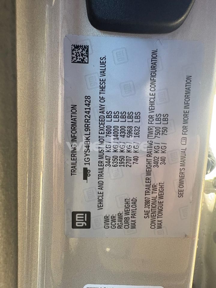 Photo 10 of 2024 CADILLAC ESCALADE PREMIUM LUXURY (VIN 1GYS4BKL9RR241428)