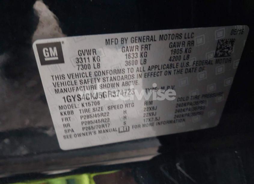 Photo 9 of 2016 Cadillac Escalade PREMIUM COLLECTION (VIN 1GYS4CKJ5GR374723)