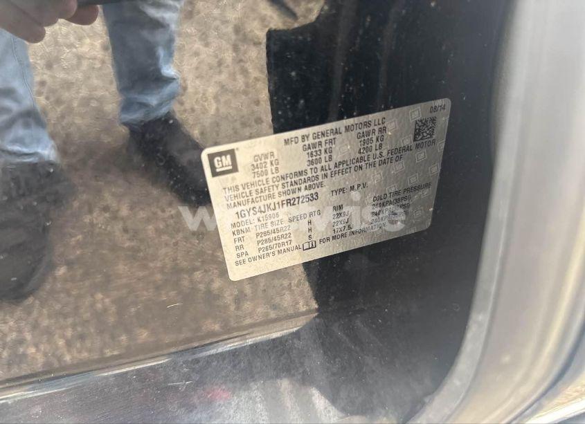 Photo 9 of 2015 Cadillac Escalade ESV PREMIUM (VIN 1GYS4JKJ1FR272533)