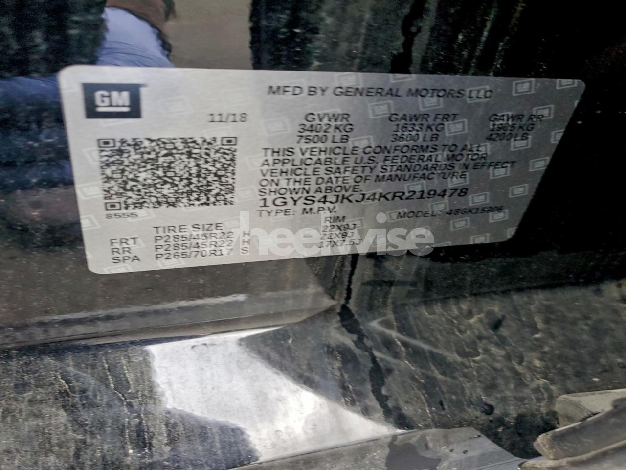 Photo 13 of 2019 CADILLAC ESCALADE ESV PREMIUM LUXURY (VIN 1GYS4JKJ4KR219478)