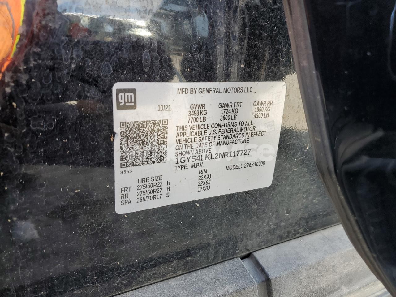 Photo 13 of 2022 CADILLAC ESCALADE ESV PREMIUM LUXURY (VIN 1GYS4LKL2NR117727)