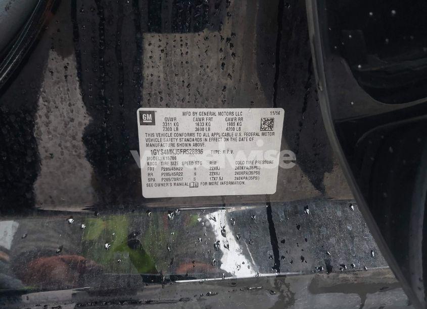 Photo 9 of 2015 Cadillac Escalade LUXURY (VIN 1GYS4MKJ5FR528836)