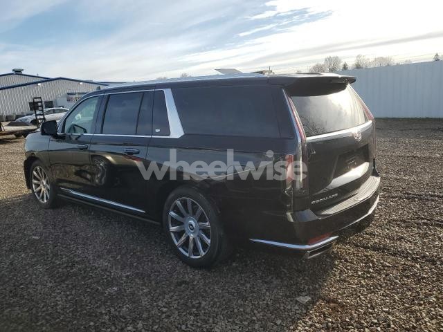 Photo 2 of 2021 CADILLAC ESCALADE ESV PREMIUM LUXURY PLATINUM (VIN 1GYS4MKLXMR343647)