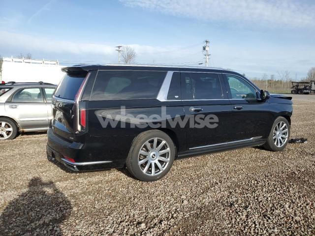 Photo 3 of 2021 CADILLAC ESCALADE ESV PREMIUM LUXURY PLATINUM (VIN 1GYS4MKLXMR343647)