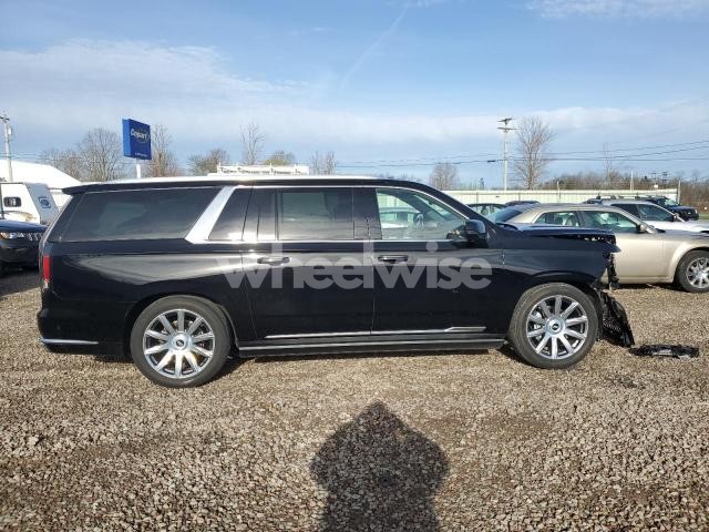 Photo 4 of 2021 CADILLAC ESCALADE ESV PREMIUM LUXURY PLATINUM (VIN 1GYS4MKLXMR343647)