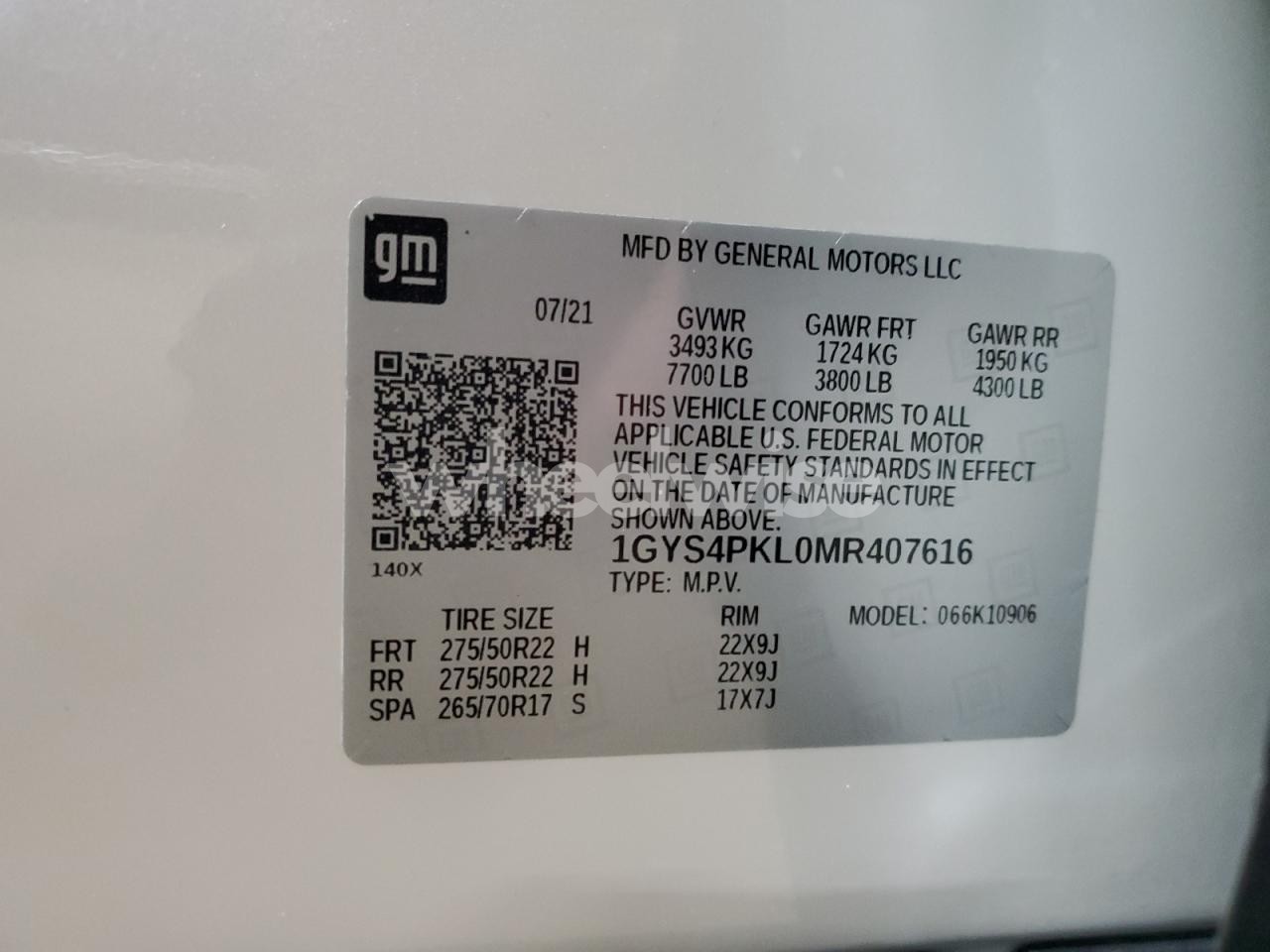 Photo 13 of 2021 CADILLAC ESCALADE ESV SPORT (VIN 1GYS4PKL0MR407616)