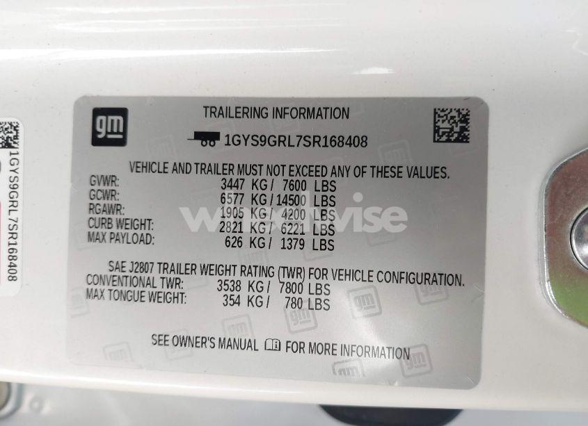 Photo 9 of 2025 Cadillac Escalade SPORT PLATINUM (VIN 1GYS9GRL7SR168408)