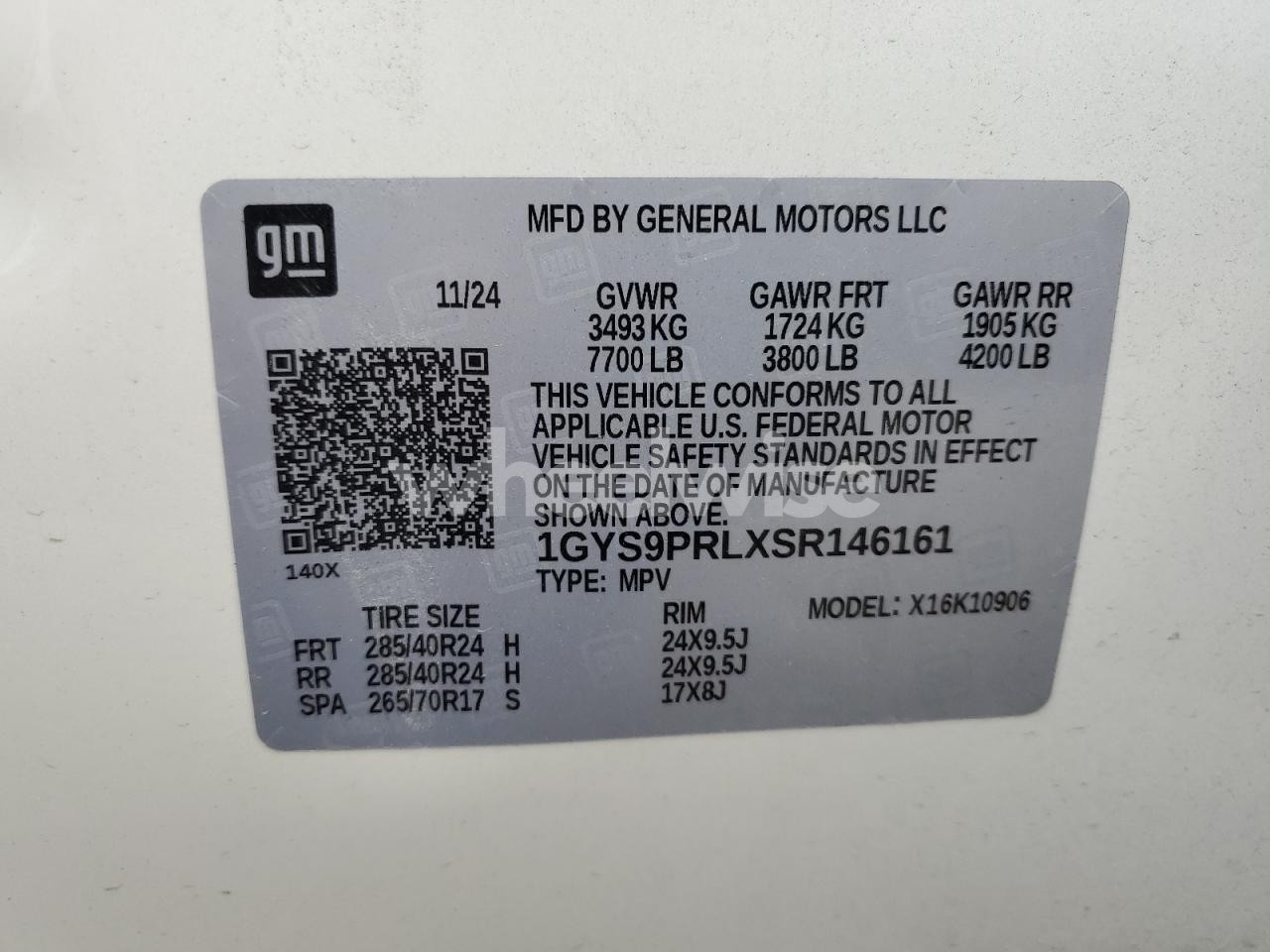 Photo 14 of 2025 CADILLAC ESCALADE ESV SPORT (VIN 1GYS9PRLXSR146161)