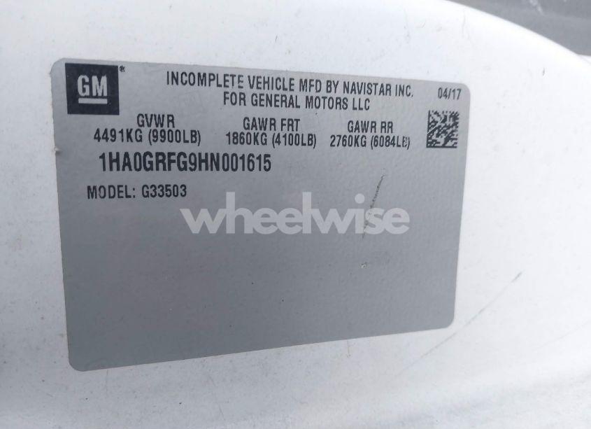 Photo 8 of 2017 Chevrolet Express CUTAWAY WORK VAN (VIN 1HA0GRFG9HN001615)