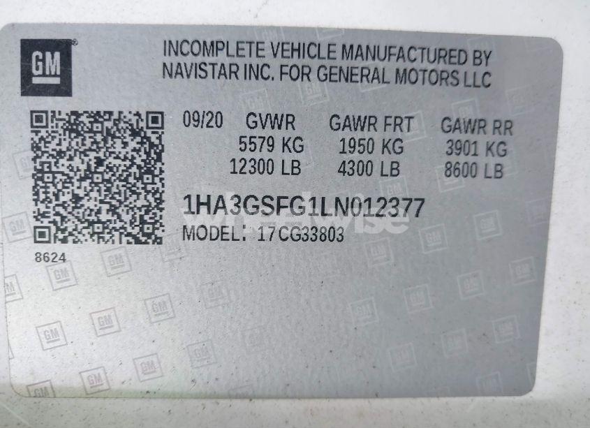 Photo 8 of 2020 Chevrolet Express CUTAWAY WORK VAN (VIN 1HA3GSFG1LN012377)