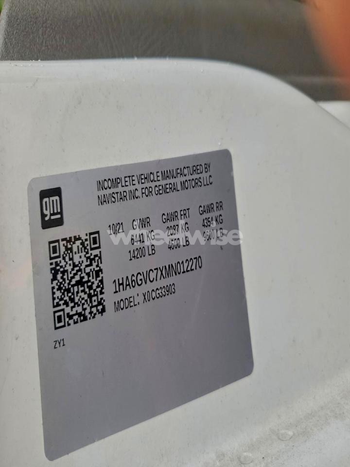 Photo 13 of 2021 CHEVROLET EXPRESS DELIVERY TRUCK (VIN 1HA6GVC7XMN012270)