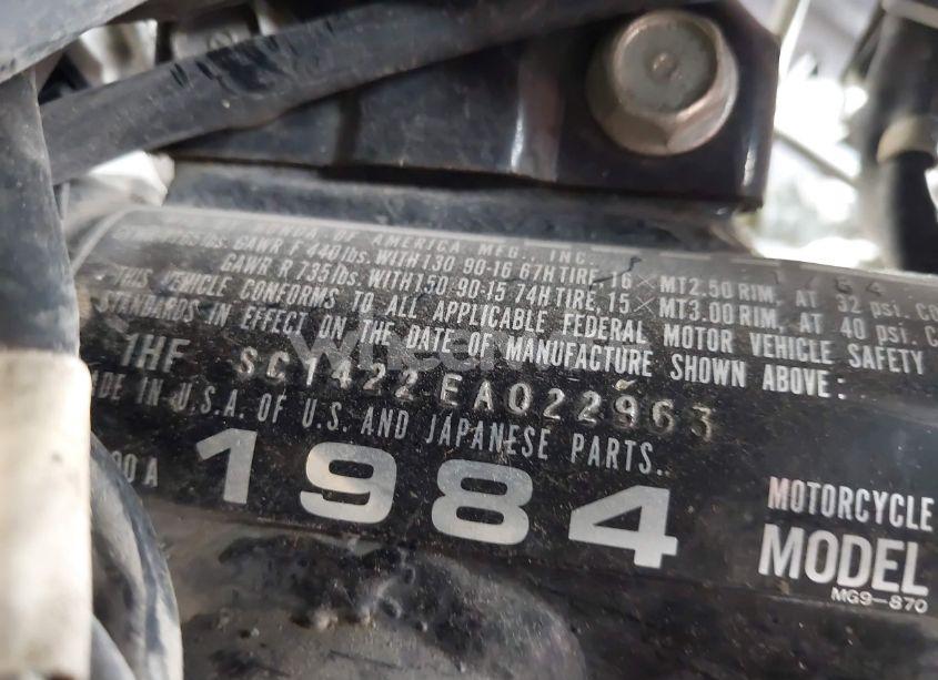 Photo 10 of 1984 Honda Gl1200 A (VIN 1HFSC1422EA022963)