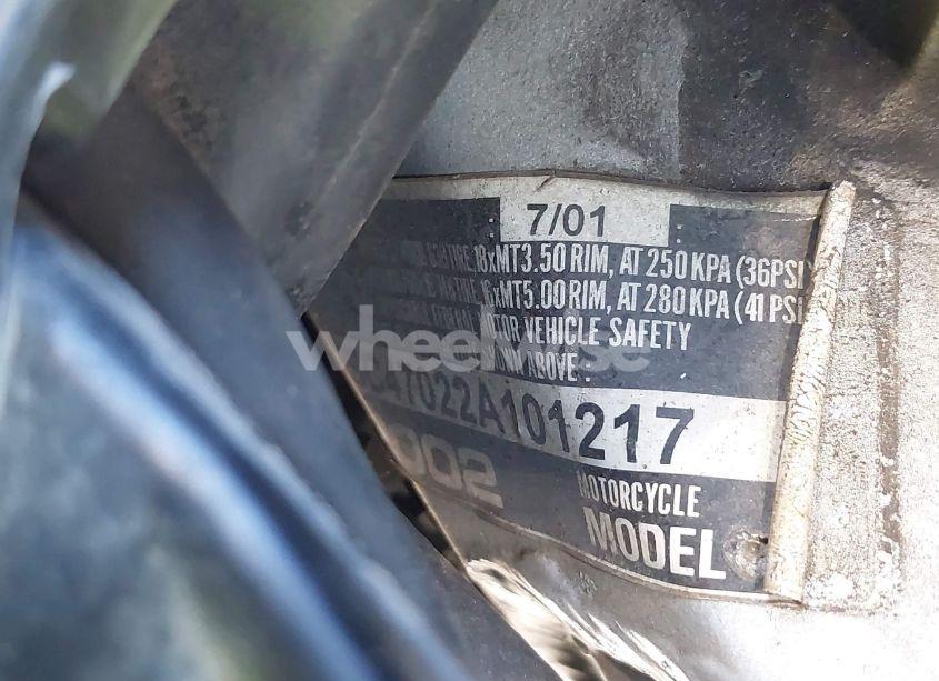 Photo 10 of 2002 Honda Gl1800 (VIN 1HFSC47022A101217)