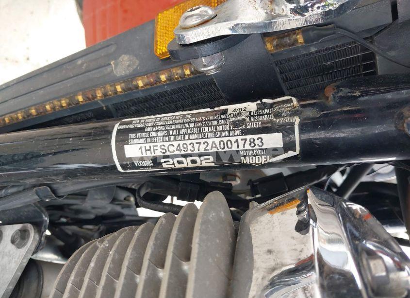 Photo 10 of 2002 Honda Vtx1800 S (VIN 1HFSC49372A001783)