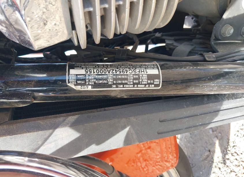 Photo 10 of 2002 Honda Vtx1800 S (VIN 1HFSC49542A000155)