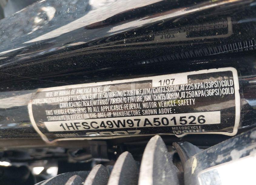 Photo 10 of 2007 Honda Vtx1800 T2 (VIN 1HFSC49W97A501526)