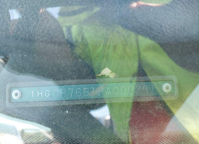 Photo 9 of 1993 Honda Accord LX (VIN 1HGCB7651PA000291)