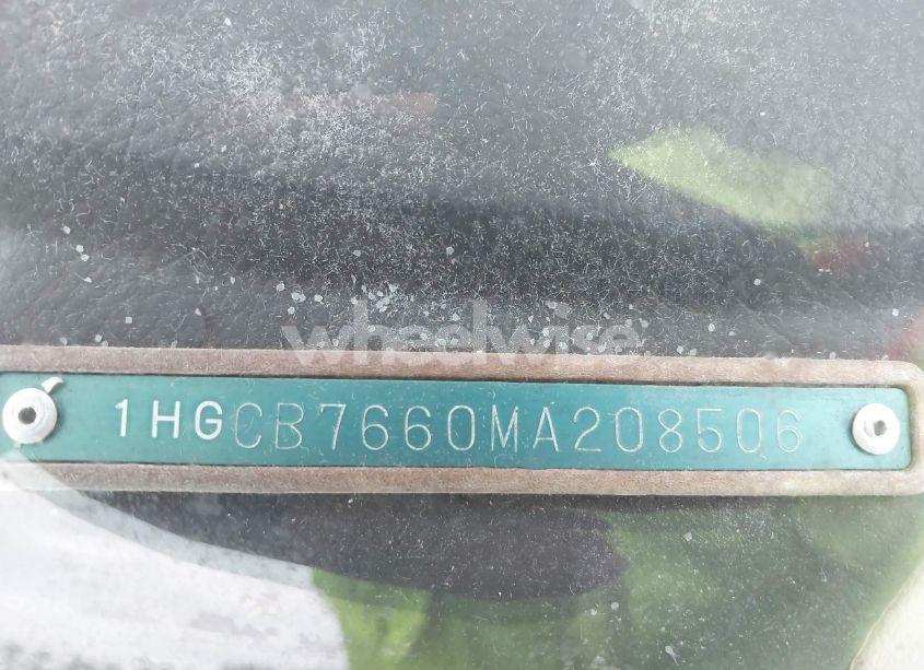 Photo 9 of 1991 Honda Accord EX/EX-R (VIN 1HGCB7660MA208506)