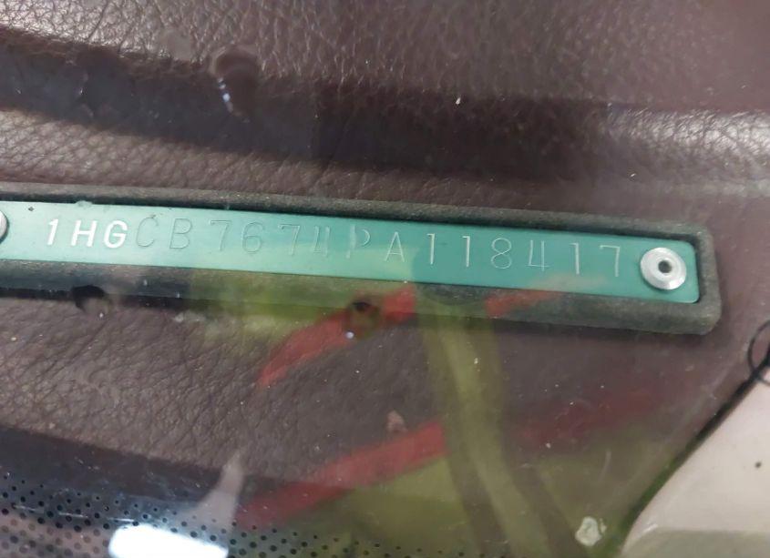 Photo 9 of 1993 Honda Accord EX (VIN 1HGCB7674PA118417)