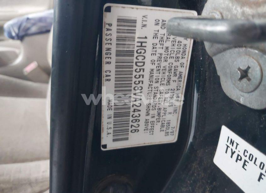 Photo 9 of 1997 Honda Accord EX (VIN 1HGCD5558VA243626)