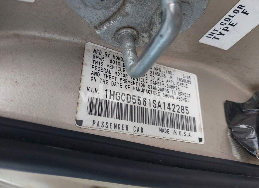 Photo 9 of 1995 Honda Accord EX (VIN 1HGCD5561SA142285)