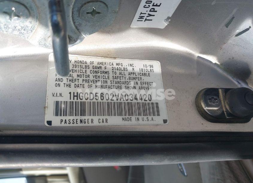 Photo 9 of 1997 Honda Accord SE (VIN 1HGCD5602VA034420)