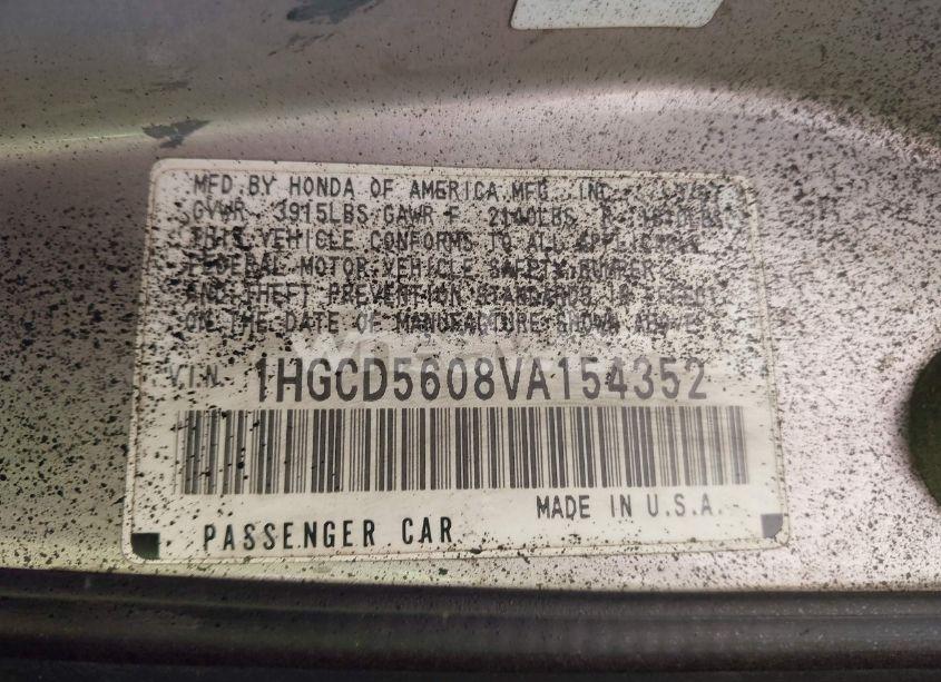 Photo 9 of 1997 Honda Accord SE (VIN 1HGCD5608VA154352)