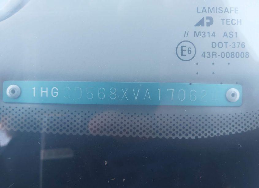 Photo 9 of 1997 Honda Accord VALUE (VIN 1HGCD568XVA170624)