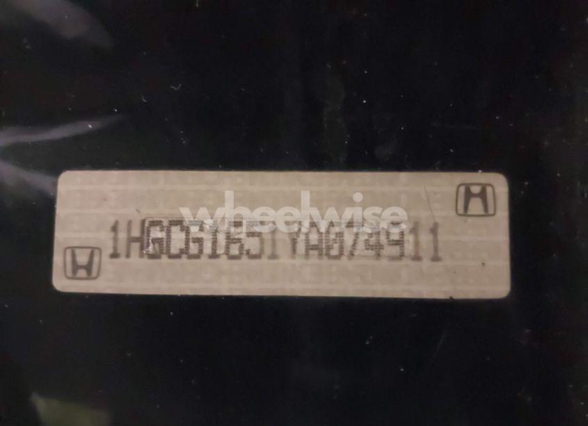 Photo 18 of 2000 Honda Accord 3.0 EX (VIN 1HGCG1651YA074911)