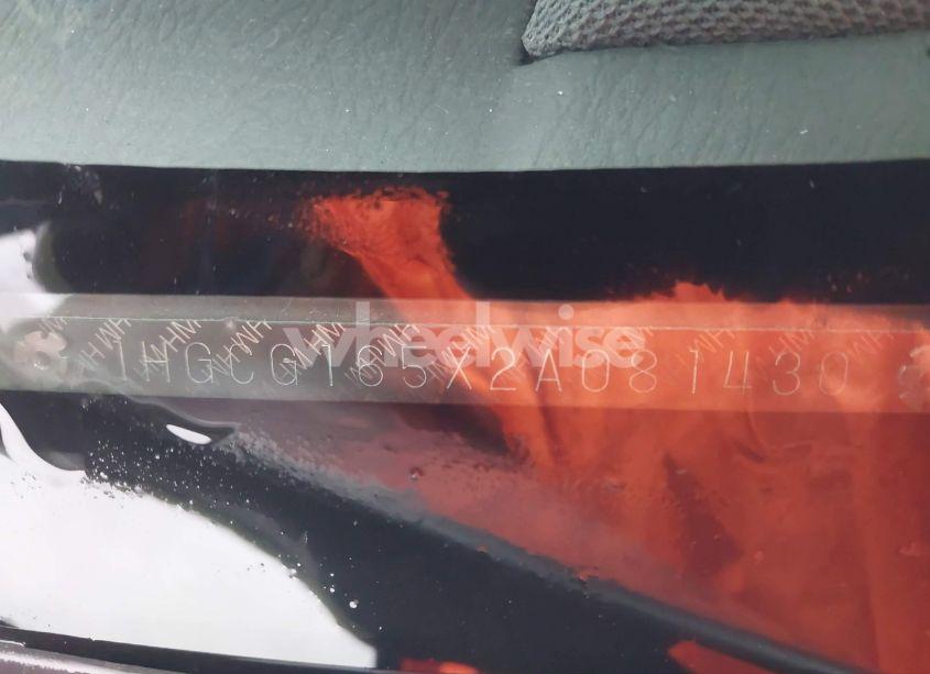 Photo 12 of 2002 Honda Accord 3.0 EX (VIN 1HGCG165X2A081430)