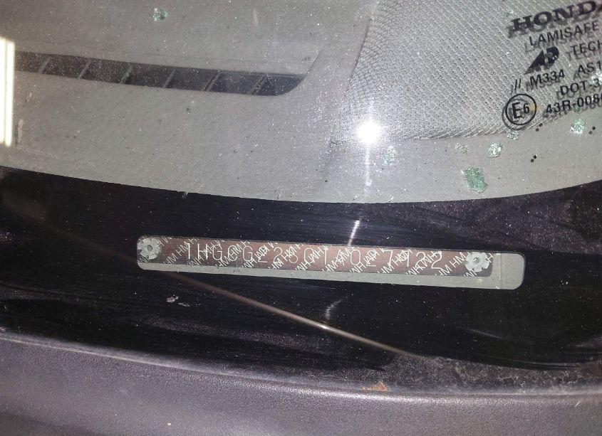 Photo 9 of 2001 Honda Accord 3.0 EX (VIN 1HGCG22501A027922)