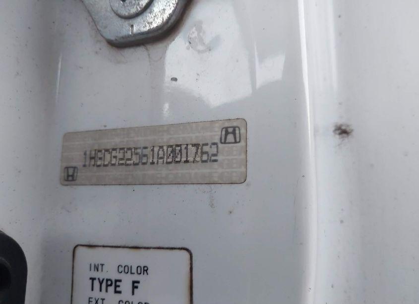 Photo 9 of 2001 Honda Accord 3.0 EX (VIN 1HGCG22561A001762)